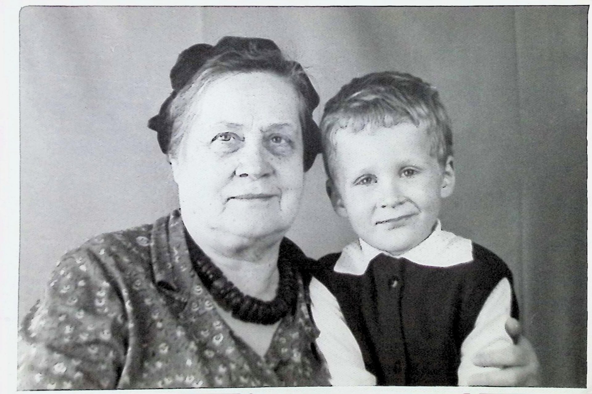 With my grandmother, Anna Venidiktovna Voinova, in the early 1970s — most likely 1972.